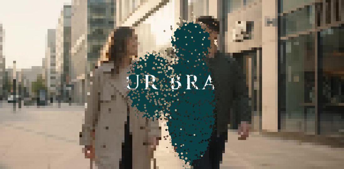 Pixels scatter as a visitor walks by